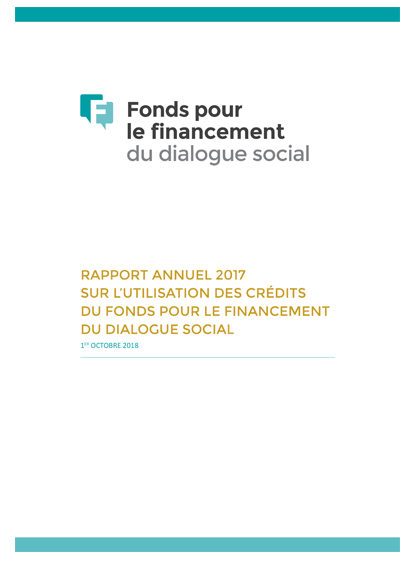 Rapport annuel sur l'utilisation des crédits